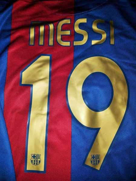 Messi Barcelona Long Sleeve 2006 2007 Jersey Maglia Trikot M - foreversoccerjerseys