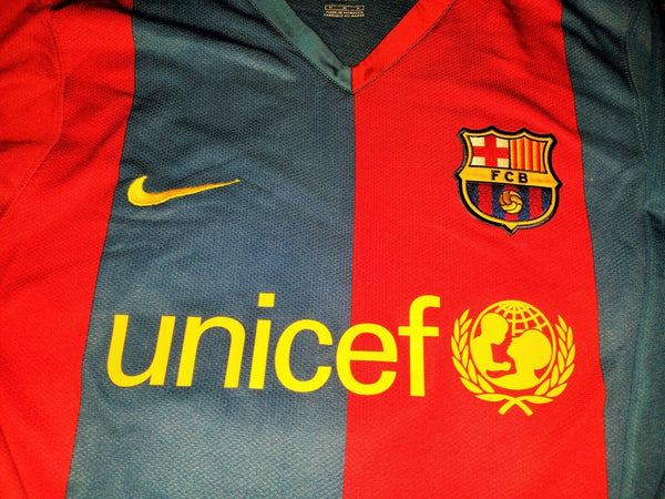 Messi Barcelona Long Sleeve 2006 2007 Jersey Maglia Trikot M - foreversoccerjerseys