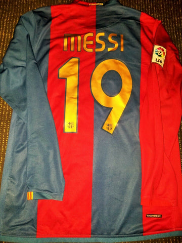 Messi Barcelona Long Sleeve 2006 2007 Jersey Maglia Trikot M - foreversoccerjerseys