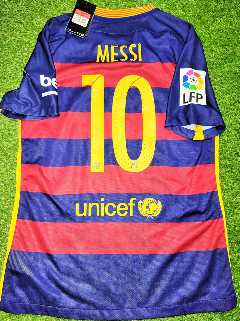 Messi Barcelona Player Issue 2015 2016 Soccer Jersey Shirt BNWT L SKU# 658790-422 Nike