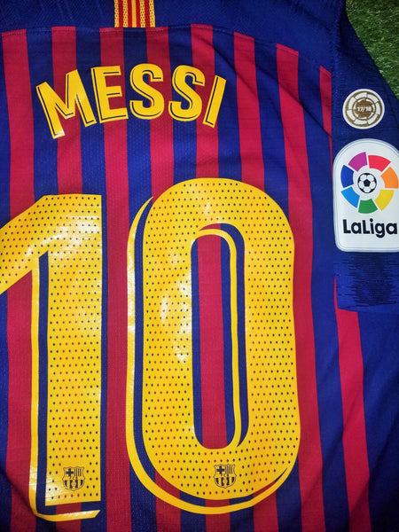 Messi Barcelona Player Issue Vaporknit 2018 2019 Home Jersey Shirt XL SKU# 894417-456 foreversoccerjerseys