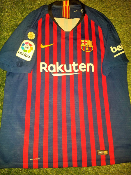 Messi Barcelona Player Issue Vaporknit 2018 2019 Home Jersey Shirt XL SKU# 894417-456 foreversoccerjerseys