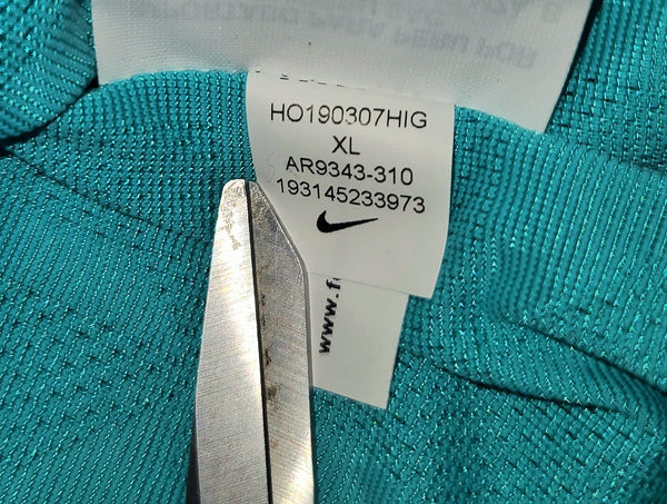 Messi Barcelona Player Issue Vaporknit 2019 2020 Third Green Jersey Shirt XL SKU# AR9343-310 foreversoccerjerseys