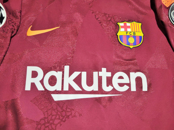 Messi Barcelona Third UEFA 2017 2018 PLAYER ISSUE Jersey Shirt L SKU# 847188-683 Nike