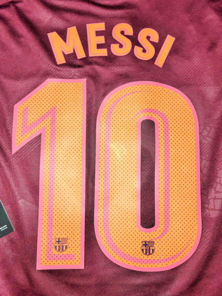 Messi Barcelona Third UEFA 2017 2018 Soccer Jersey Shirt BNWT XL SKU# 847253-683 Nike