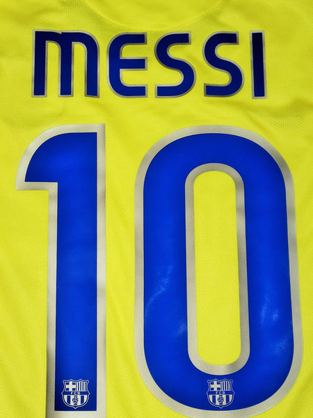 Messi Barcelona TREBLE SEASON 2008 2009 Away Soccer Jersey Shirt L SKU# 286787-760 Nike