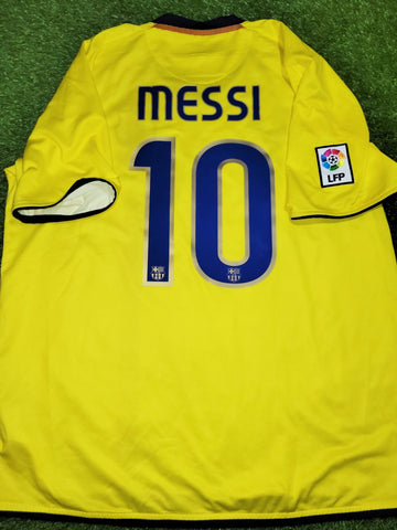 Messi Barcelona TREBLE SEASON 2008 2009 Away Soccer Jersey Shirt XL SKU# 286787-760 Nike