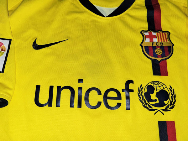 Messi Barcelona TREBLE SEASON 2008 2009 Away Soccer Jersey Shirt XL SKU# 286787-760 Nike