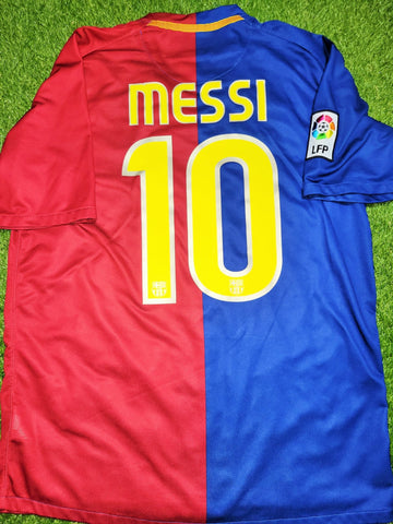 Messi Barcelona TREBLE SEASON 2008 2009 Soccer Jersey Shirt M SKU# 286784-655 Nike