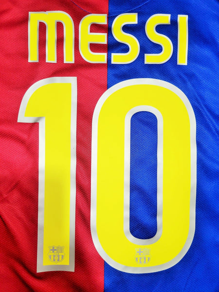 Messi Barcelona TREBLE SEASON 2008 2009 Soccer Jersey Shirt M SKU# 286784-655 Nike
