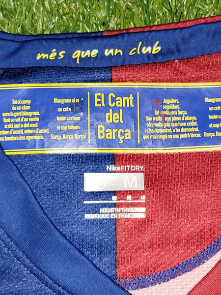 Messi Barcelona TREBLE SEASON 2008 2009 Soccer Jersey Shirt M SKU# 286784-655 Nike