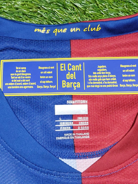 Messi Barcelona TREBLE SEASON 2008 2009 UEFA FINAL Home Soccer Jersey Shirt L SKU# 286784-655 Nike