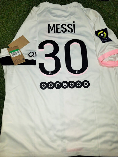 Messi Paris Saint Germain PSG 2021 - 2022 Nike Away Jersey Camiseta Shirt XL SKU# CV7902-101 foreversoccerjerseys