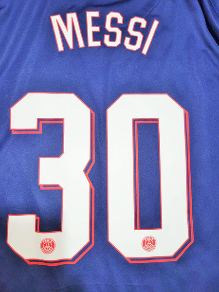 Messi Paris Saint Germain PSG Jordan 2021 - 2022 UEFA DEBUT Home Jersey Camiseta Shirt XL SKU# CV7903-411 Jordan