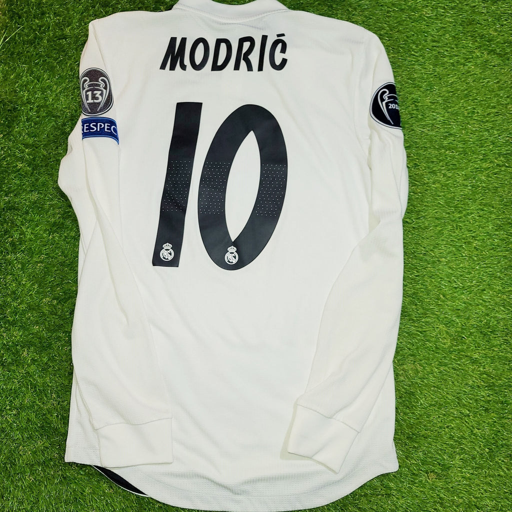 Modric Real Madrid 2018 2019 Home UEFA CLIMACHILL PLAYER ISSUE Jersey Shirt S SKU# DQ0869 foreversoccerjerseys