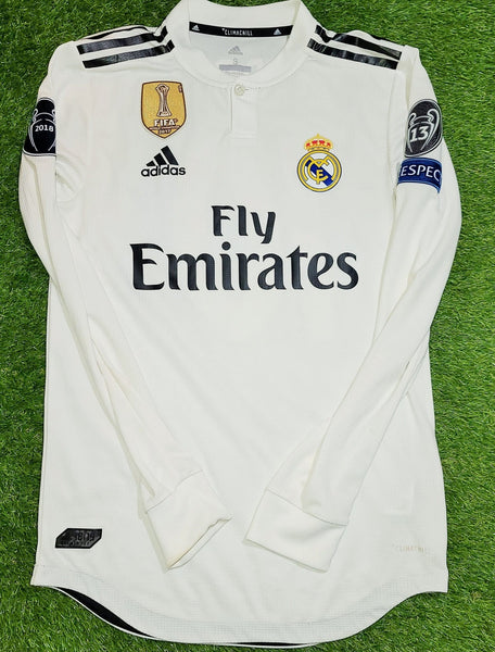 Modric Real Madrid 2018 2019 Home UEFA CLIMACHILL PLAYER ISSUE Jersey Shirt S SKU# DQ0869 foreversoccerjerseys