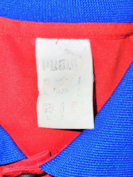 Nedved Czech Republic Czechoslovakia Puma 1996 EURO CUP FINAL Home Jersey Shirt XL foreversoccerjerseys