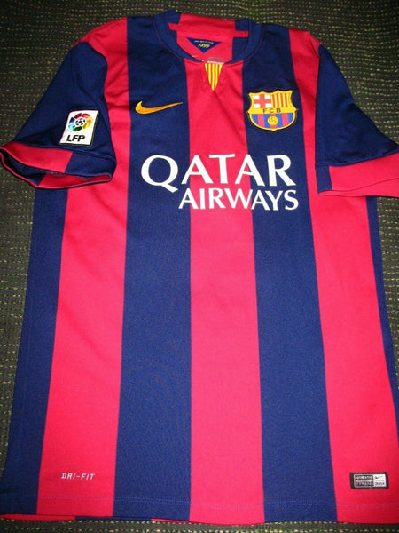 Neymar Barcelona 2014 2015 TREBLE SEASON Jersey Shirt Camiseta M - foreversoccerjerseys
