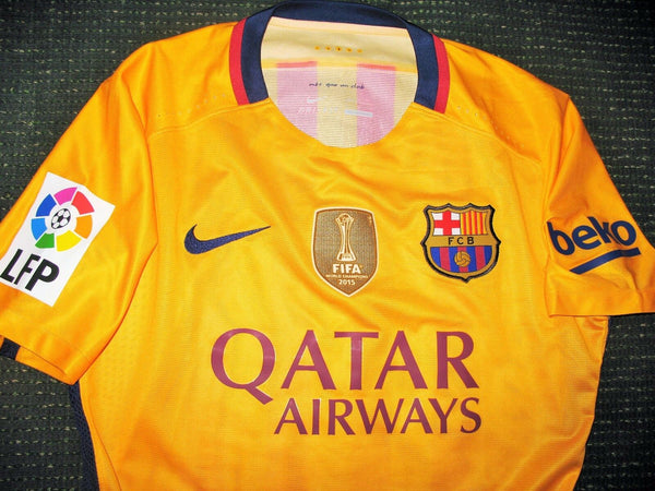 Neymar Barcelona Match Worn 2015 2016 Jersey Shirt Camiseta - foreversoccerjerseys