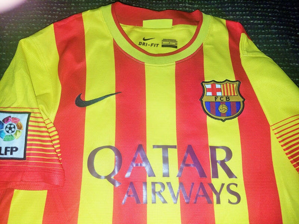 Neymar Barcelona Senyera 2013 2014 Jersey Shirt Camiseta S - foreversoccerjerseys