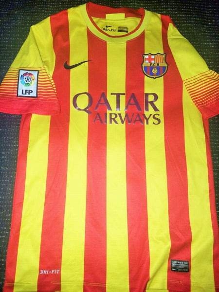 Neymar Barcelona Senyera 2013 2014 Jersey Shirt Camiseta S - foreversoccerjerseys