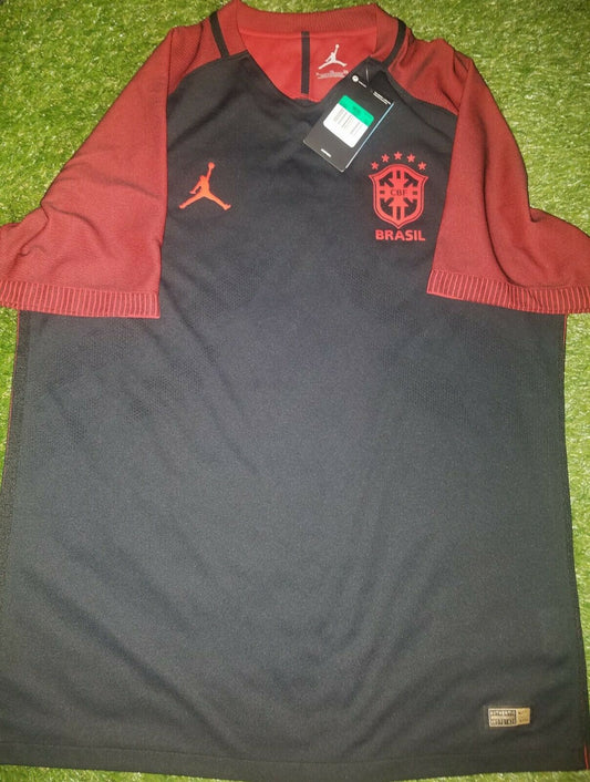 Neymar JORDAN Brazil LIMITED EDITION PLAYER ISSUE 2016 Jersey Shirt BNWT XL - foreversoccerjerseys