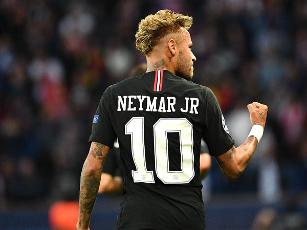 Neymar Psg Paris Saint Germain 2018 2019 JORDAN VAPORKNIT PLAYER ISSUE Black UEFA Soccer Jersey L SKU# 918923-012 Jordan