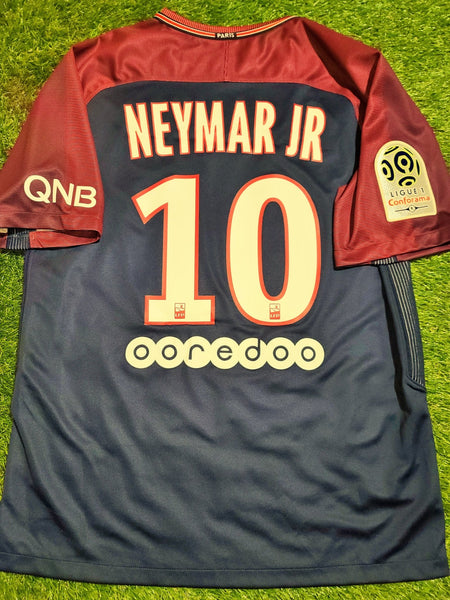 Neymar PSG Paris Saint Germain DEBUT SEASON 2017 2018 Home Jersey Shirt Maillot M foreversoccerjerseys