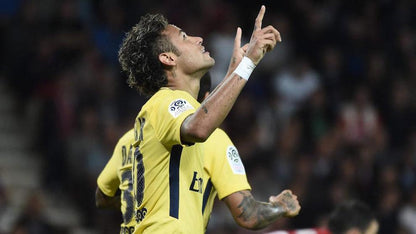 Neymar PSG Paris Saint Germain DEBUT SEASON 2017 2018 Yellow Away Jersey Shirt Maillot BNWT XL SKU# 847268-720 foreversoccerjerseys