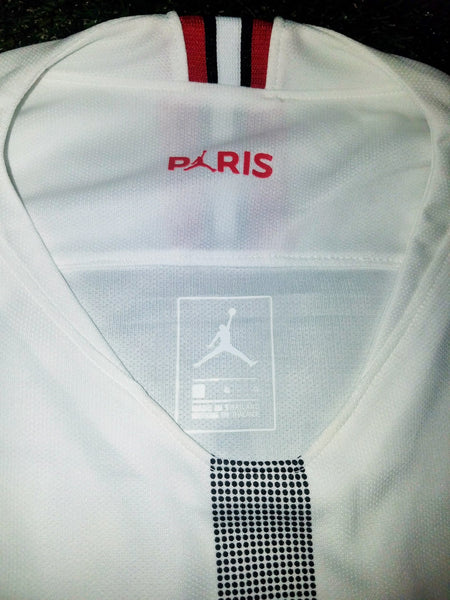 Neymar Psg Paris Saint Germain JORDAN 2018 2019 White Jersey SKU# 919010-102 BNWT L foreversoccerjerseys