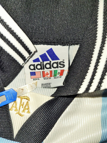 Ortega Argentina 1998 WORLD CUP Home Adidas Jersey Shirt Camiseta XL Adidas