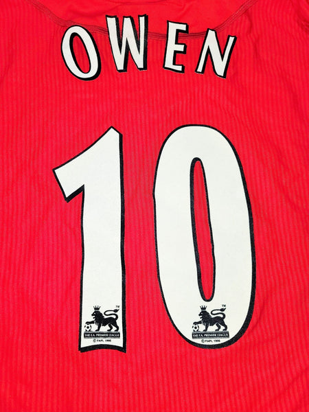 Owen Liverpool 2002 2003 2004 Home Long Sleeve Reebok Jersey Shirt Camiseta L foreversoccerjerseys