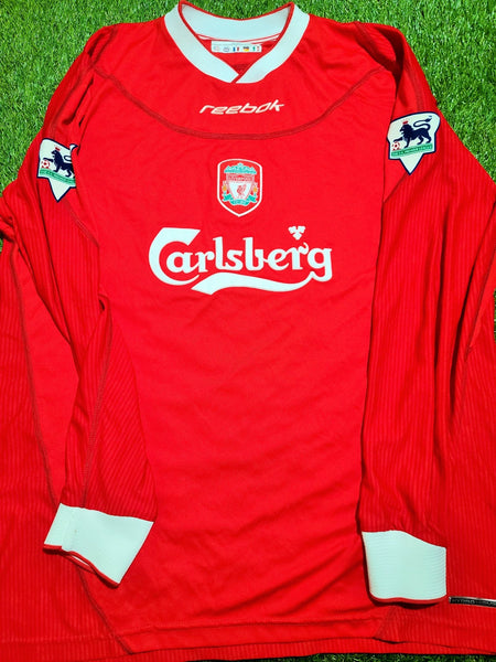 Owen Liverpool 2002 2003 2004 Home Long Sleeve Reebok Jersey Shirt Camiseta L foreversoccerjerseys