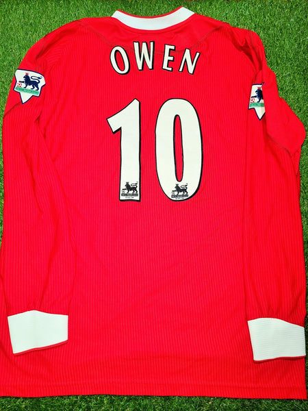 Owen Liverpool 2002 2003 2004 Home Long Sleeve Reebok Jersey Shirt Camiseta L foreversoccerjerseys