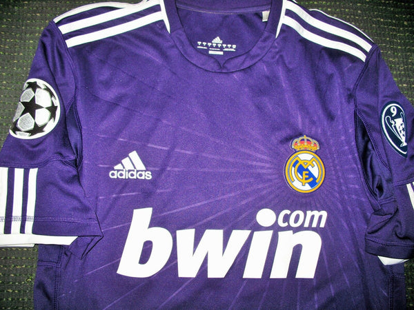 Ozil Real Madrid 2010 2011 UEFA Purple Jersey Camiseta Shirt M - foreversoccerjerseys