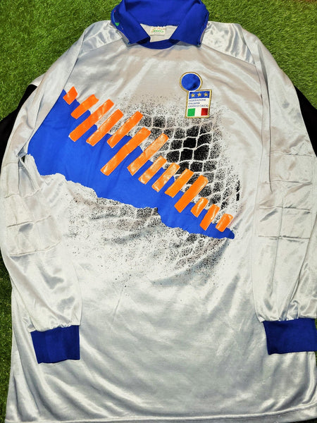 Pagliuca Italy Italia 1992 1993 WORLD CUP QUALIFIERS Diadora GK Gray Jersey Shirt L Diadora