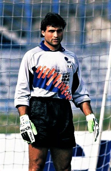 Pagliuca Italy Italia 1992 1993 WORLD CUP QUALIFIERS Diadora GK Gray Jersey Shirt L Diadora