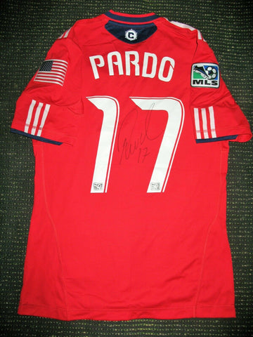 Pardo Chicago Fire MATCH WORN AUTOGRAPH 2011 2012 Jersey Camiseta - foreversoccerjerseys