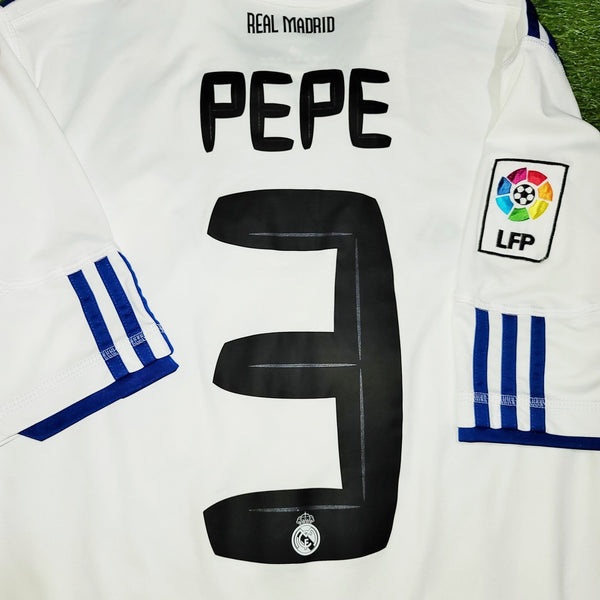 Pepe Real Madrid 2010 2011 Home Jersey Camiseta Shirt Maglia M SKU# P96163 foreversoccerjerseys