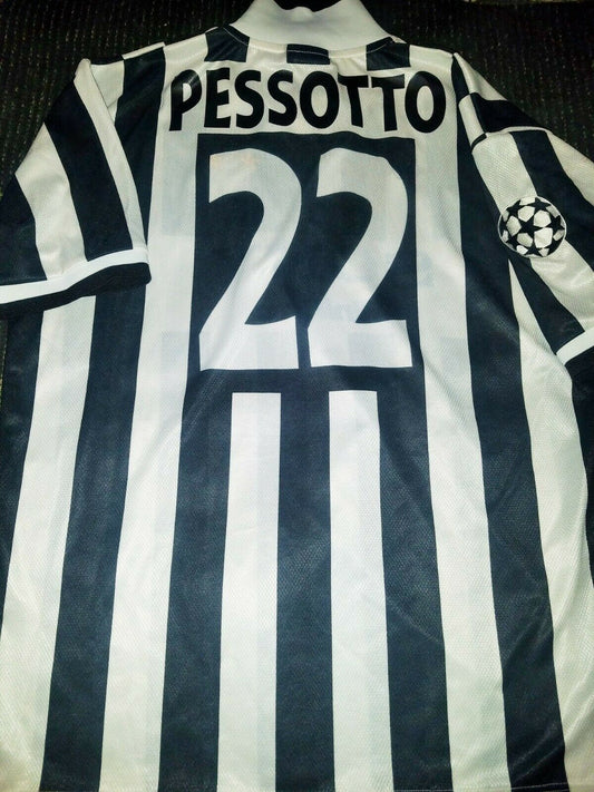 Pessotto Juventus MATCH WORN UEFA 1996 1997 Jersey Shirt Maglia XL - foreversoccerjerseys