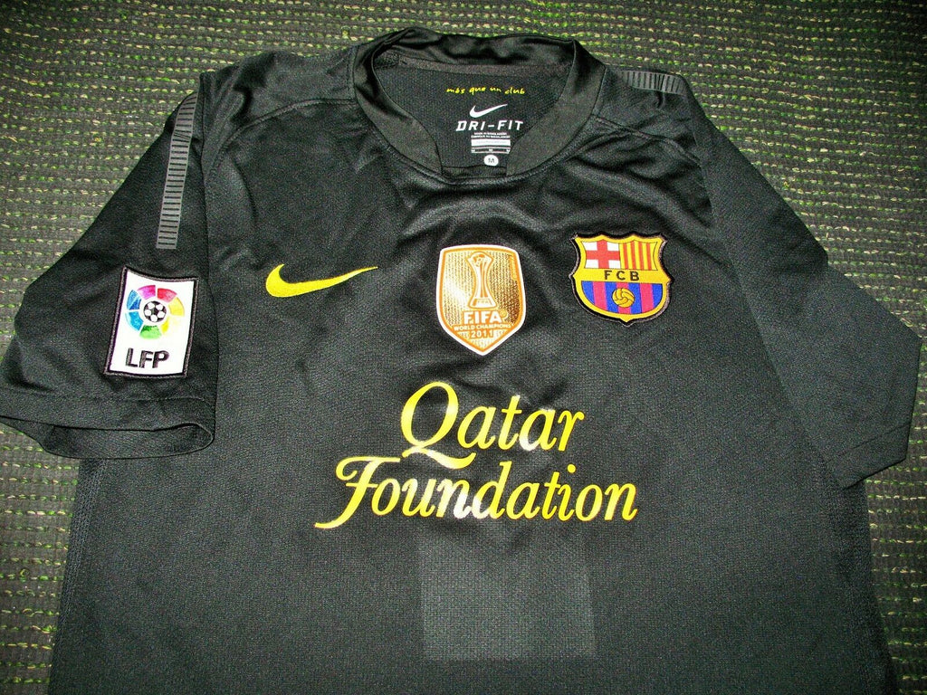 Pique Barcelona 2011 2012 Black Jersey Shirt Camiseta Trikot –  foreversoccerjerseys