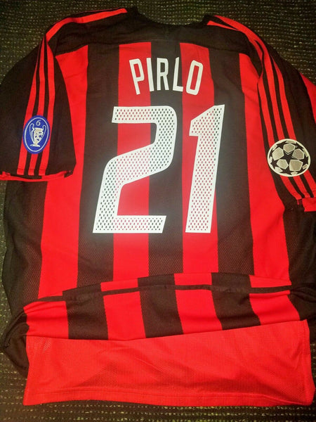 Pirlo AC Milan 2003 2004 UEFA MATCH ISSUED Jersey Shirt Maglia L - foreversoccerjerseys
