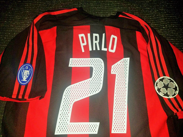 Pirlo AC Milan 2003 2004 UEFA MATCH ISSUED Jersey Shirt Maglia L - foreversoccerjerseys