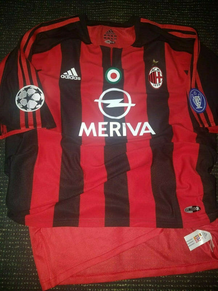 Pirlo AC Milan 2003 2004 UEFA MATCH ISSUED Jersey Shirt Maglia L - foreversoccerjerseys