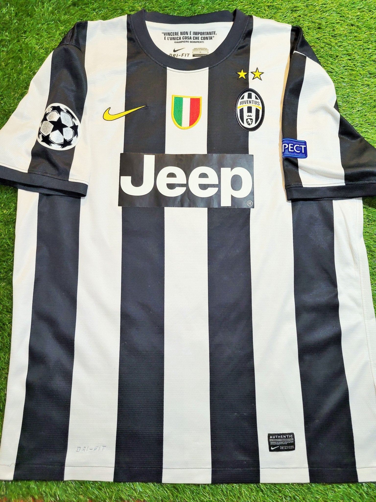 Pirlo Juventus 2012 2013 Home UEFA Jersey Shirt Maglia L SKU