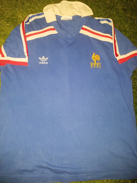Platini France Adidas Ventex 1986 WORLD CUP Jersey Shirt Maillot Shirt L foreversoccerjerseys