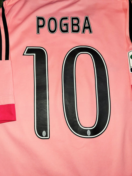 Pogba Juventus 2015 2016 Away Pink Drake Jersey Shirt Maglia Maillot XL SKU# S12846 foreversoccerjerseys
