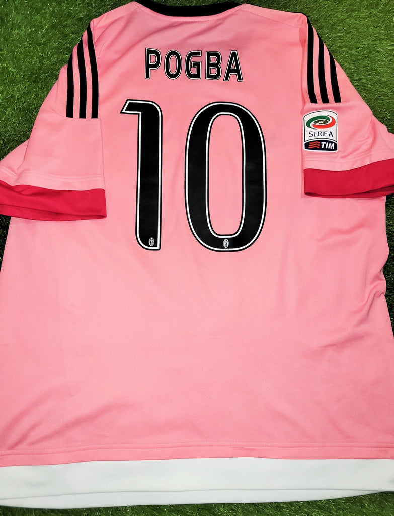 Pogba Juventus 2015 2016 Away Pink Drake Jersey Shirt Maglia Maillot XL SKU# S12846 foreversoccerjerseys