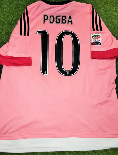 Pogba Juventus 2015 2016 Away Pink Drake Jersey Shirt Maglia Maillot XL SKU# S12846 foreversoccerjerseys