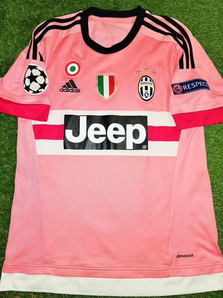 Pogba Juventus 2015 2016 Away Pink Drake UEFA Jersey Shirt Maglia Maillot M SKU# S12846 foreversoccerjerseys